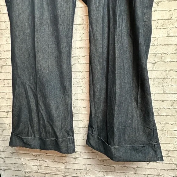 Apostrophe Womens Size 24WP Cuffed Denim Dark Blue Jeans - Picture 4 of 13